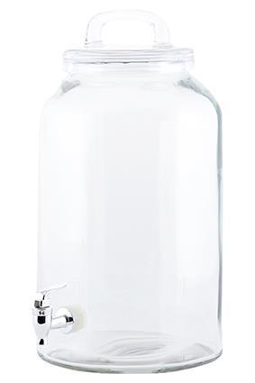 Bryggeglas / Dispenser med tappehane til kombucha, 8,5 liter
